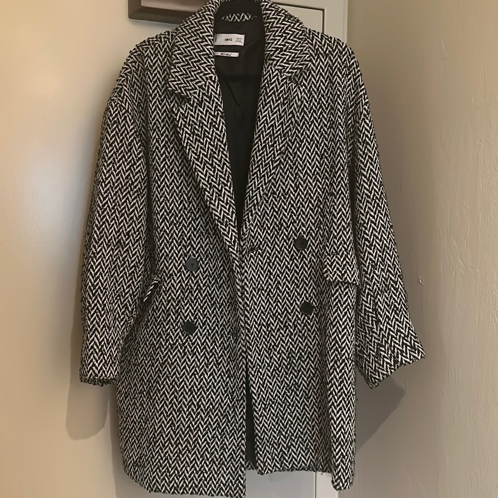 Mango Wool Blend Coat Size Small (oversized fit)